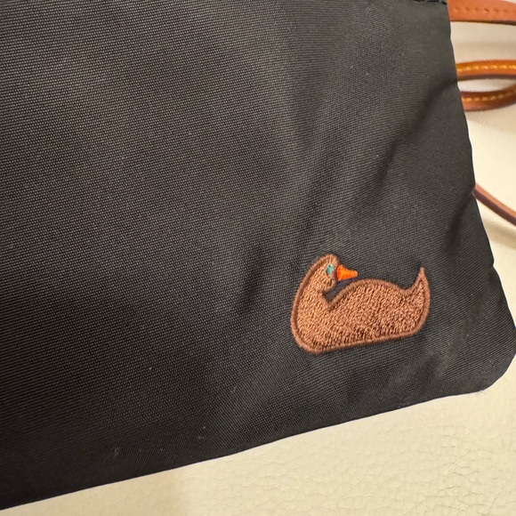 Dooney & Bourke Womens Crossbody Bag Black/Brown Zip Pockets Adjustable Strap - Picture 3 of 13